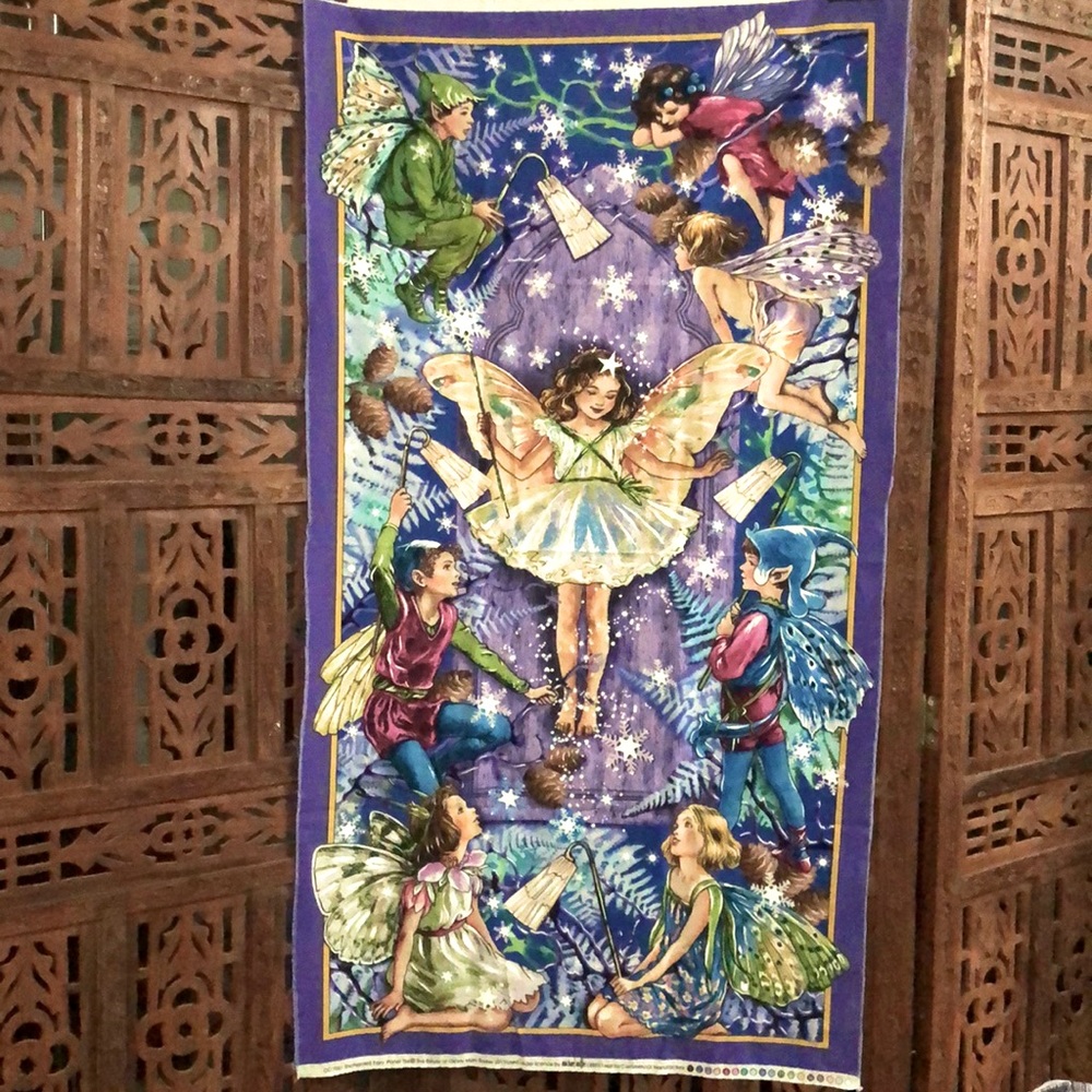 Enchanted Fairy Quilting Panel - Twilight, 24x43